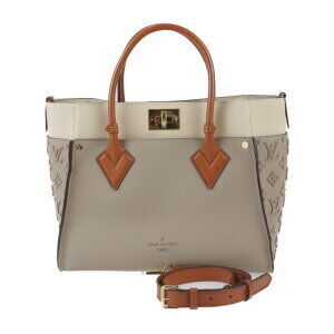 LOUIS VUITTON On My Side Monogram Tuftage handbag calf leather galle tote bag